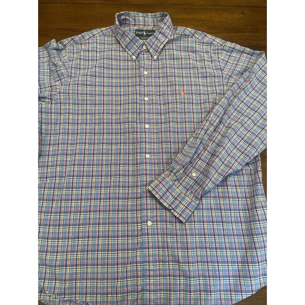Ralph Lauren Multicolor Plaid Casual Button Down Shirt